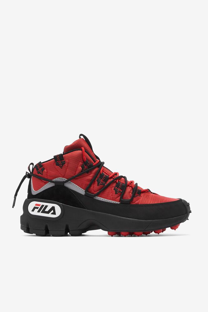 Fila Trainers Mens Red/Black Grant Hill 1 X Trailpacer - Ireland 05671-WNQT